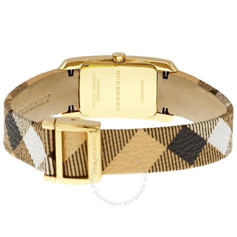 burberry white gold watch|Burberry pioneer gold ion plate.